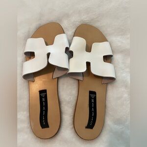 STEVEN by Steve Madden White Greece Sandal